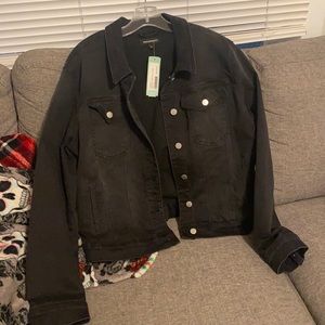 Black Denim Jacket — NWT